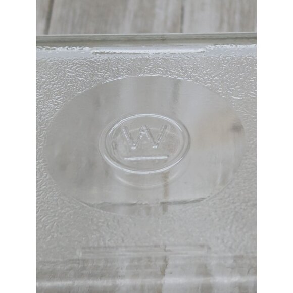 Vintage Westinghouse Clear Glass Bread Meatloaf Refrigerator Dish Dome Fin Lid - Picture 9 of 12